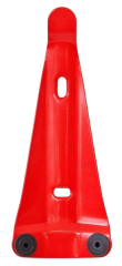 Rdeč stenski nosilec za gasilni aparat - cilinder